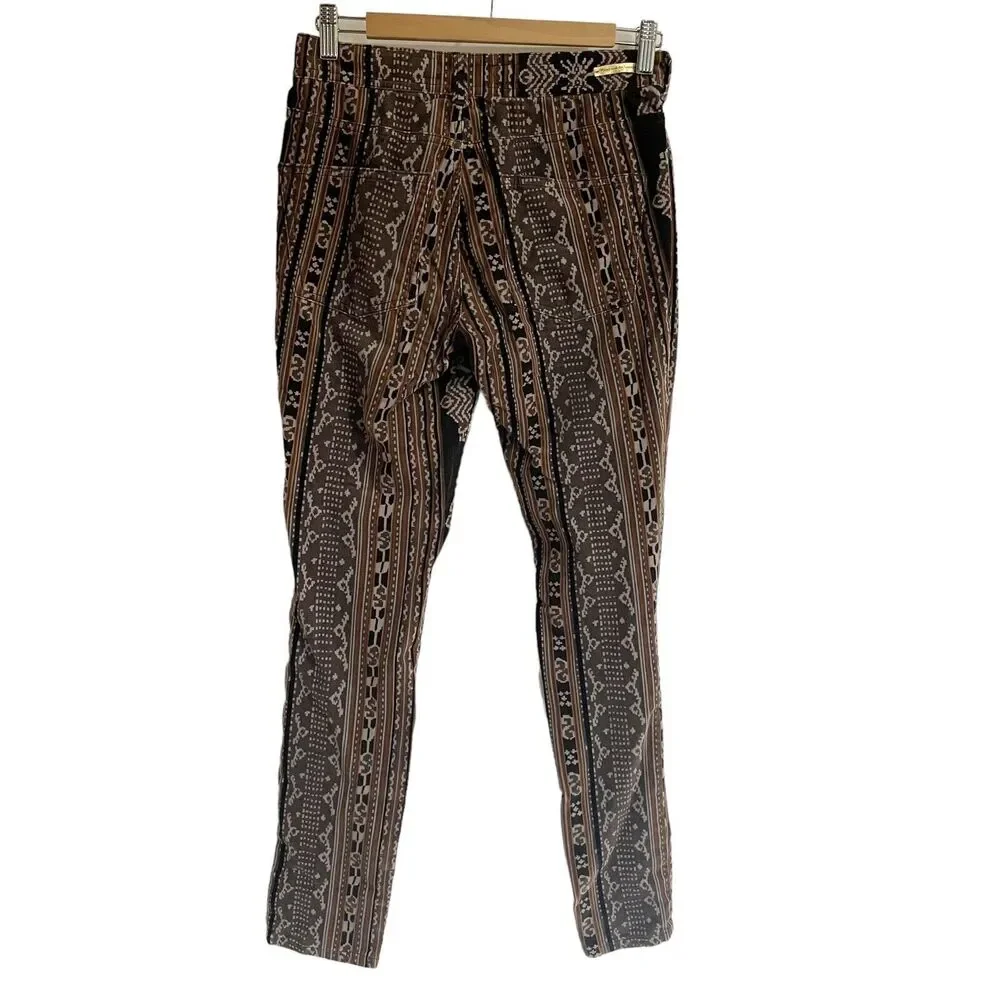 Pilcro and The Letterpress Anthropologie Womens Serif Mid Rise Corduroy Pant 26P